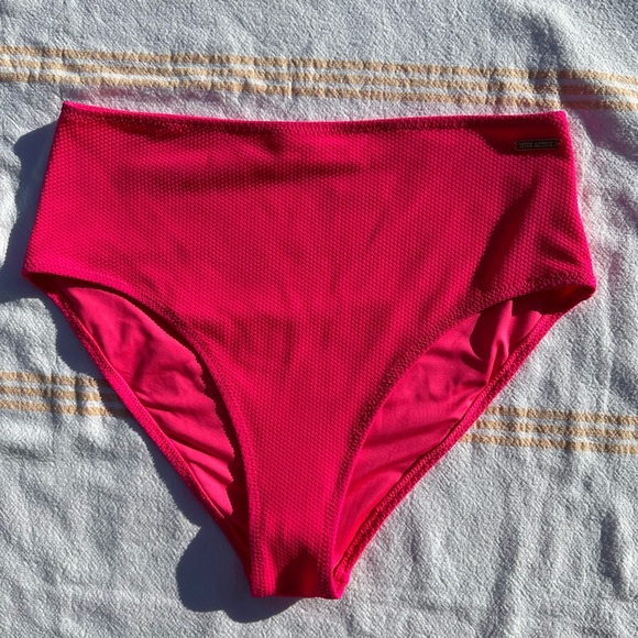 Zyia Fuchsia Maren High Waisted Bikini Bottom - Picture 4 of 5